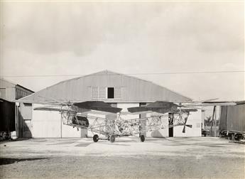 (AVIATION ENGINEERING) Album entitled The Engineering Division of the U.S. Air Service with approximately 65 photographs documenting th